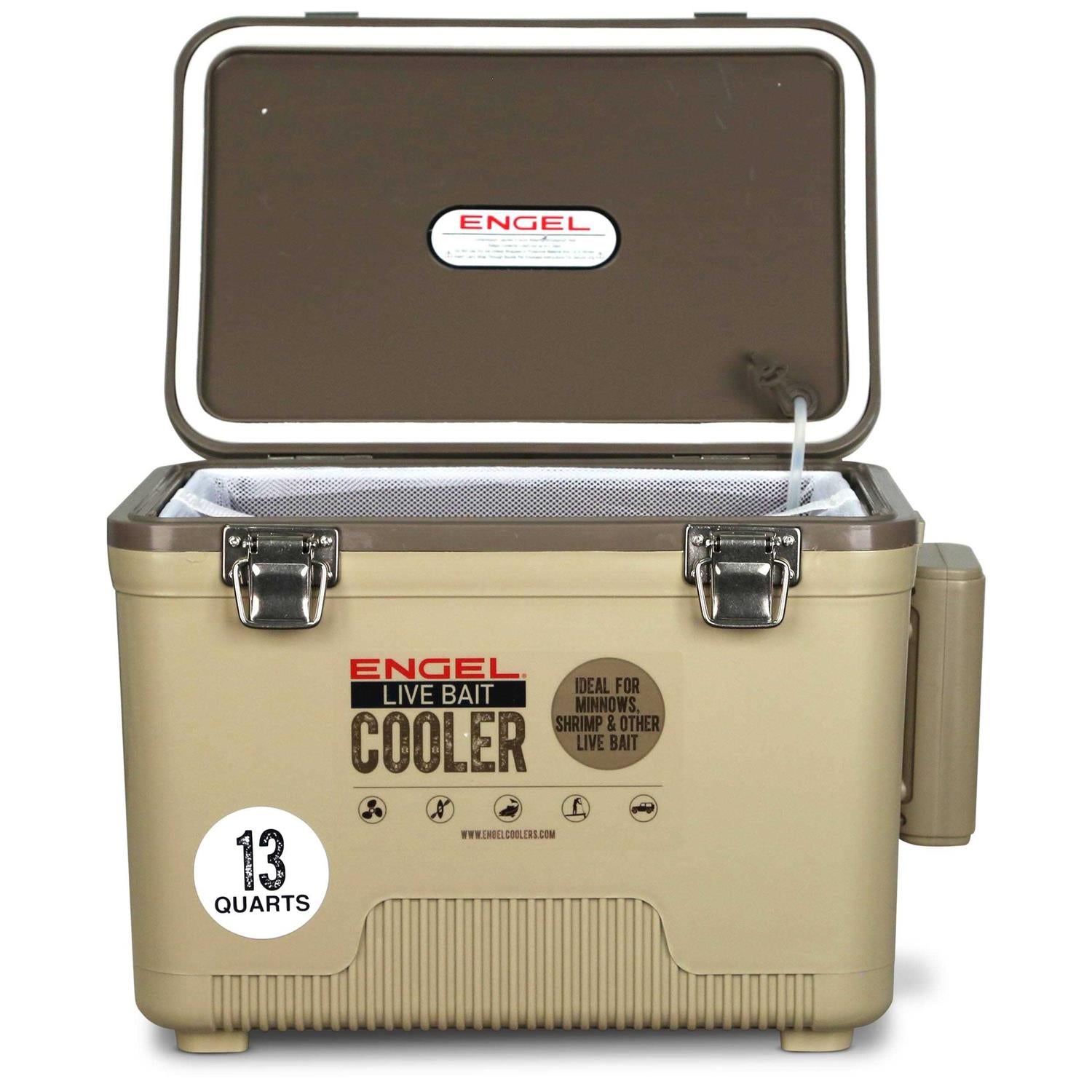 Live Bait Cooler with Rechargeable Aerator Q3833