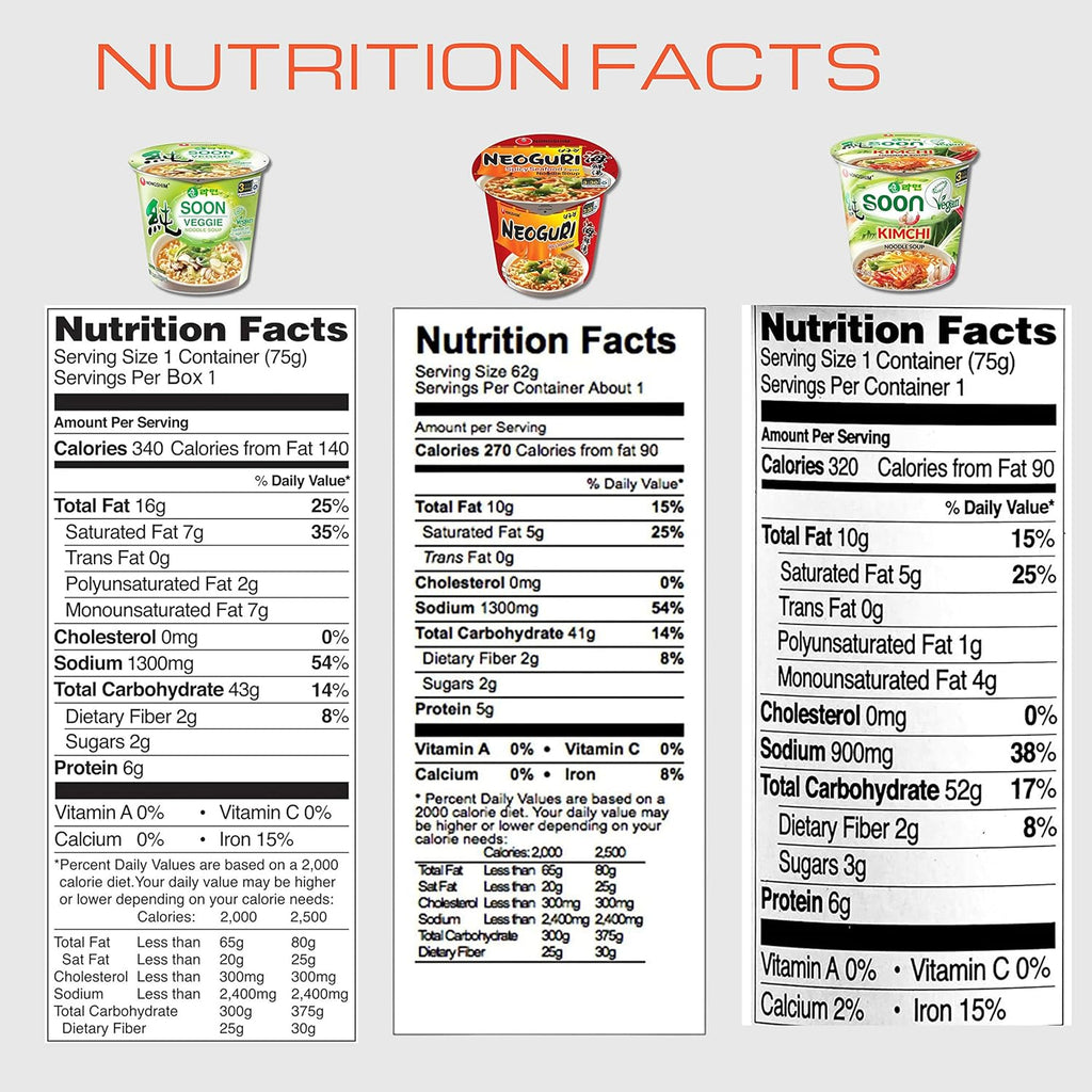 Spicy Ramen Noodle Variety Pack, 6 Cups S5151