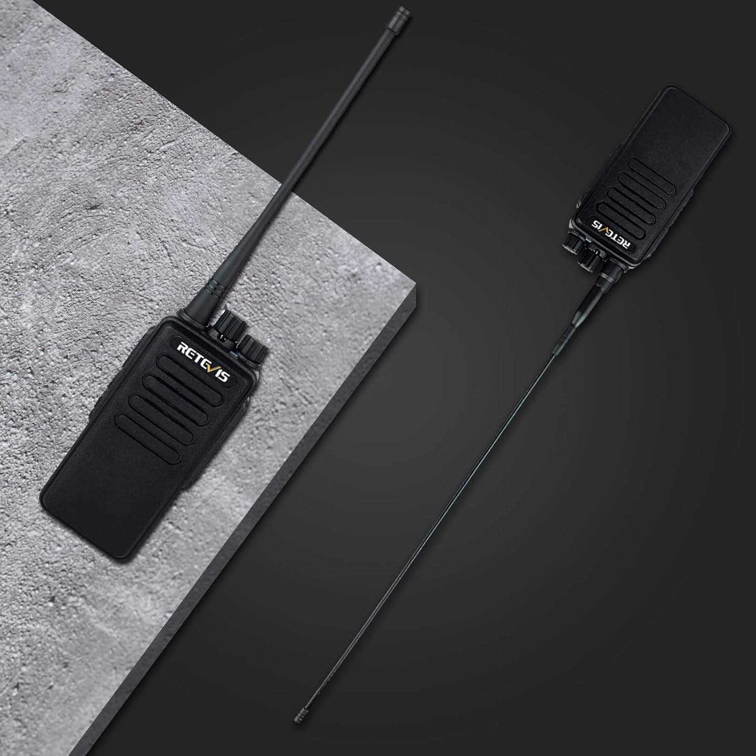 Heavy Duty Long Range Walkie Talkies 4 Pack with Rechargeable Battery B423