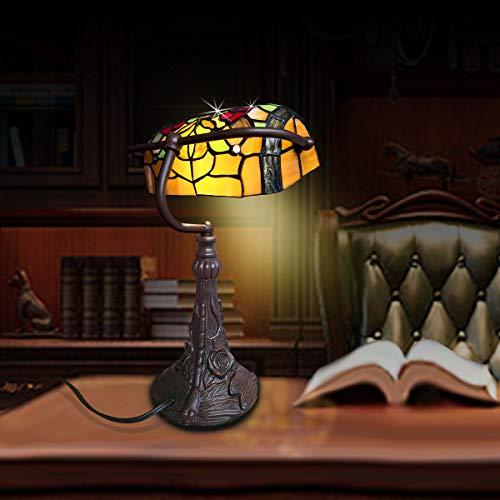 Dragonfly Stained Glass Table Lamp for Living Room Bedside O947974