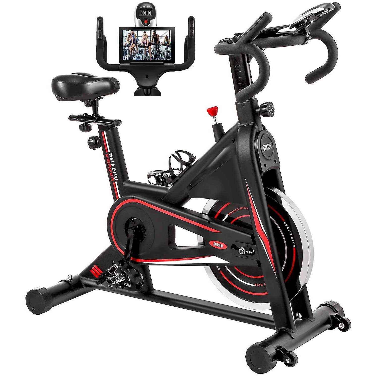 Exercise Bike DMASUN Indoor Cycling Bike Stationary Comfortable Seat Cushion - Sports Supplies Online Store