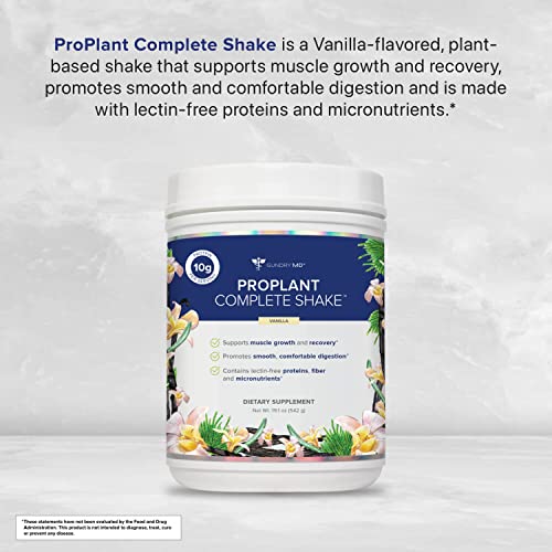 Vanilla Plant Protein Shake, High-Fiber, 20 Servings T2214