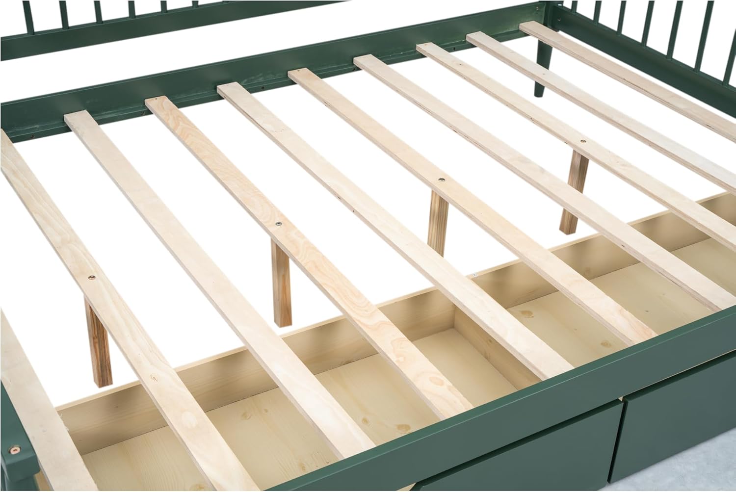 Daybed with Two Drawers, Solid Wood Frame, Easy to Assemble G2854