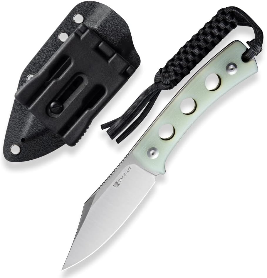 Fixed Blade Knife with G10 Handle and Kydex Sheath S6333