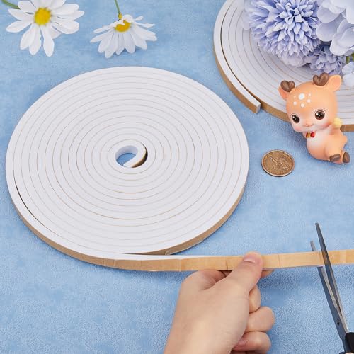 10m Foam Insulation Tape Self Adhesive Black Soundproofing Weather Stripping Seal Strip for Doors Windows L179