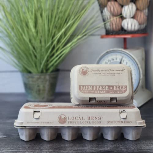 12-Egg Flat Top Paper Pulp Egg Carton - 50 Pack L75788