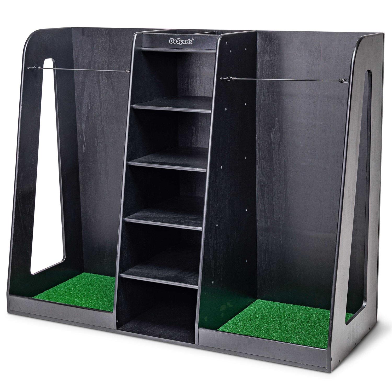 Wooden Golf Bag Organizer and Storage Rack K9323
