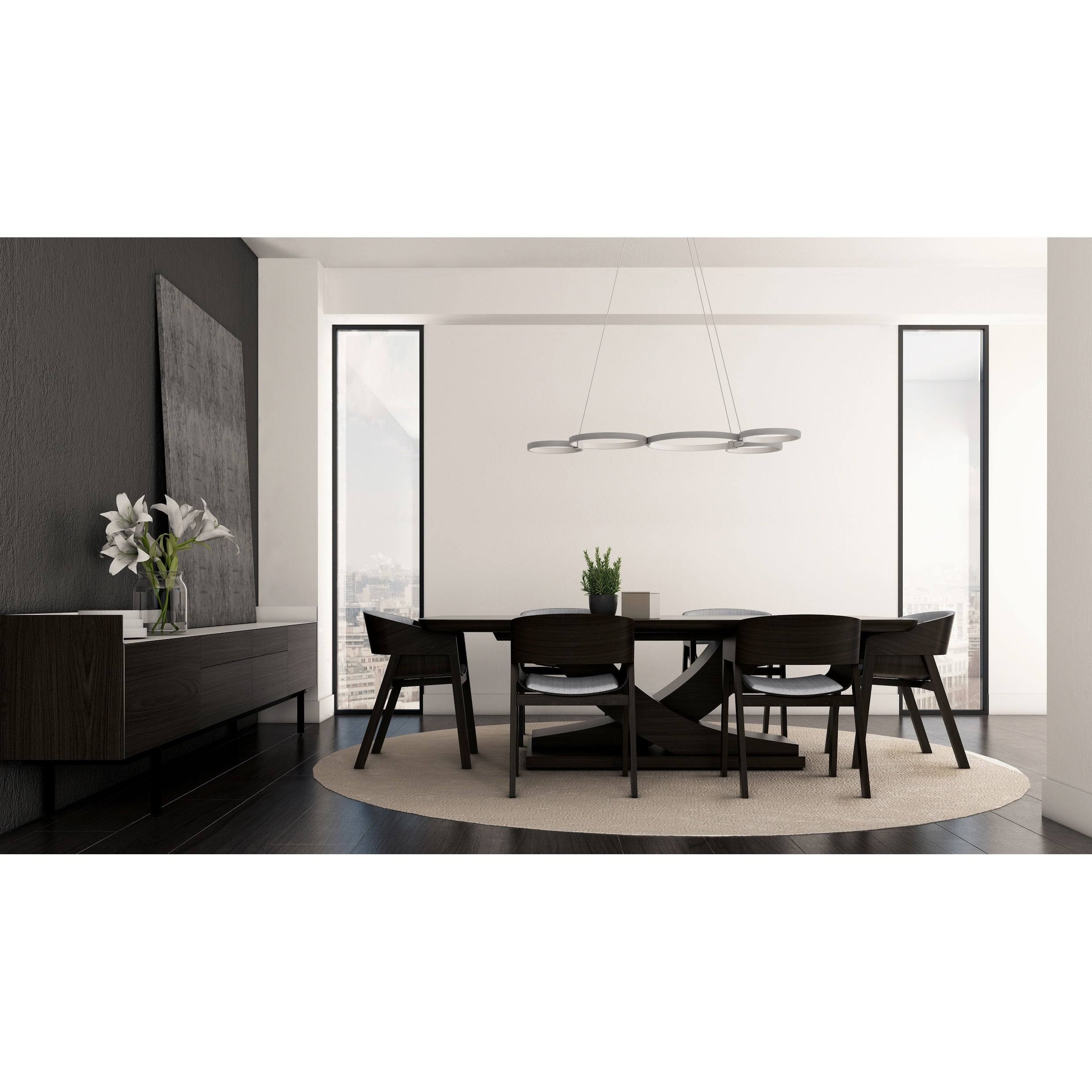 Modern Adjustable Multi-Ring LED Chandelier V7382