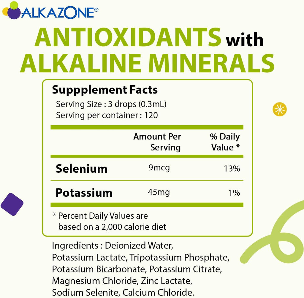 Alkaline Mineral Drops, Unflavored, Portable 1.25 oz, Yields 10 Gallons T197