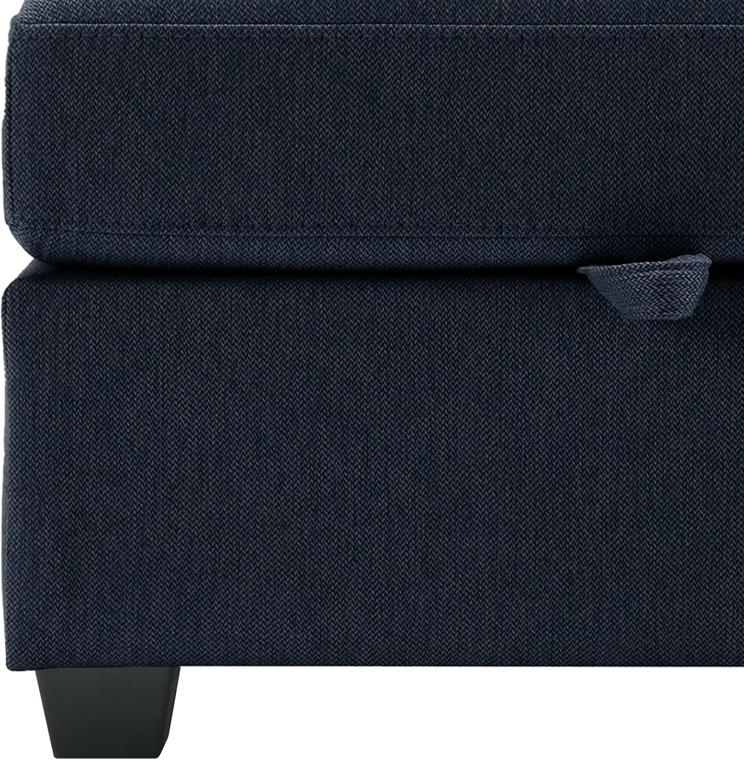 Small Sectional Sofa with Ottoman, 2 Seater with Storage - Blue N3273