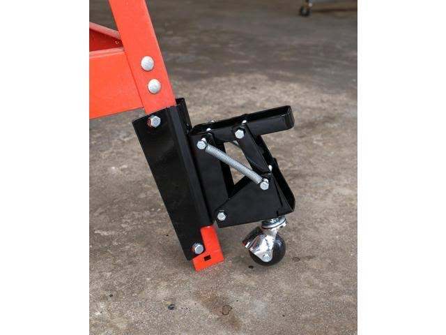 Heavy-Duty Retractable Workbench Swivel Caster Wheels with Bracket, 4-Pack A85884