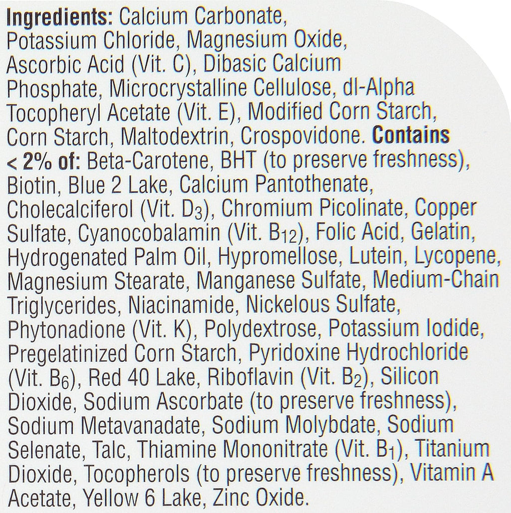 Multivitamin & Multimineral Supplement Tablets, 400 Count X396199