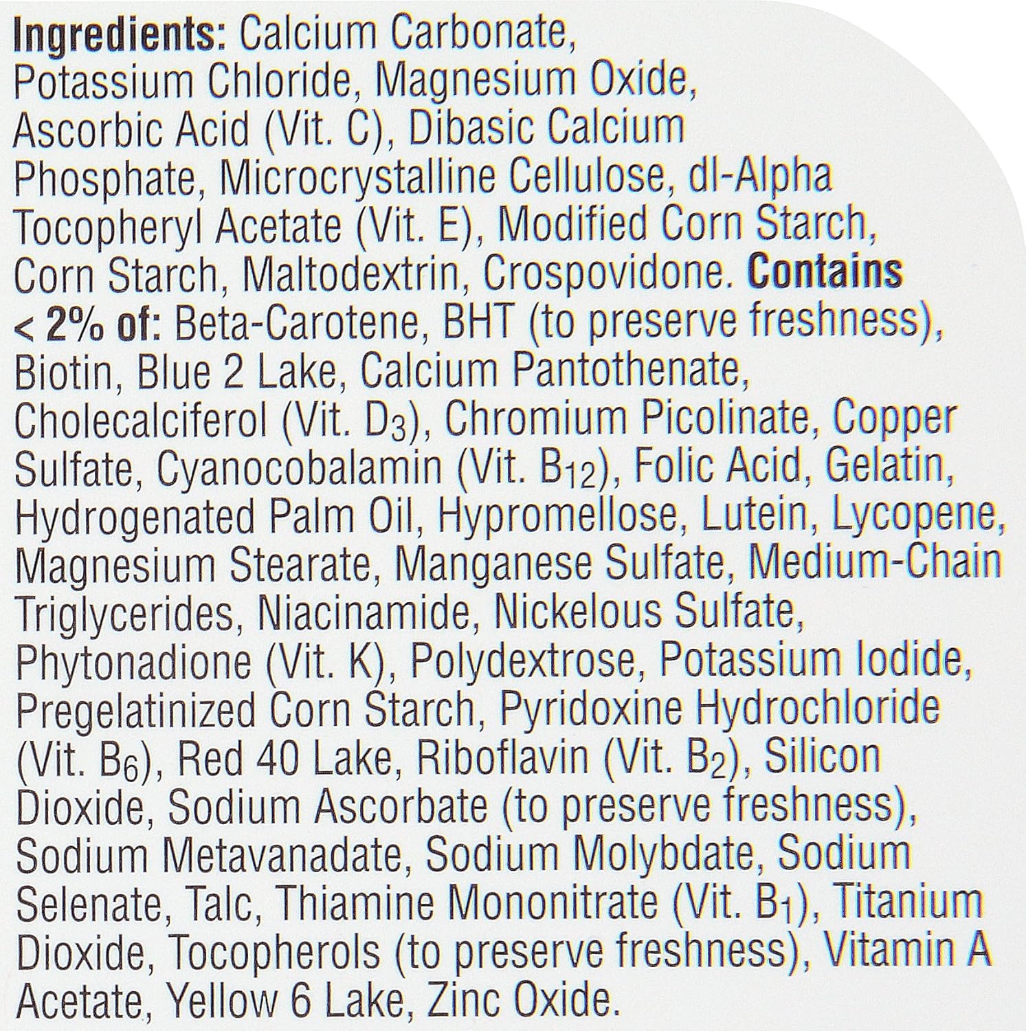 Multivitamin & Multimineral Supplement Tablets, 400 Count X396199