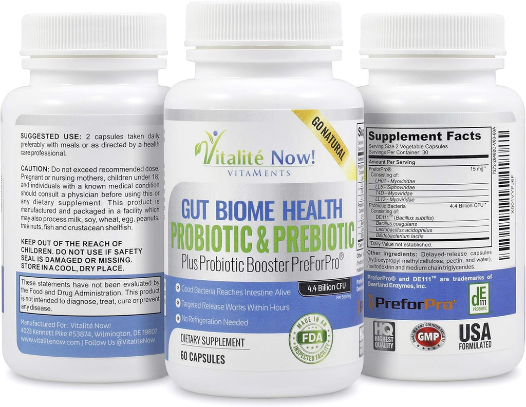 Probiotic & Prebiotic Gut Health Supplement N90539