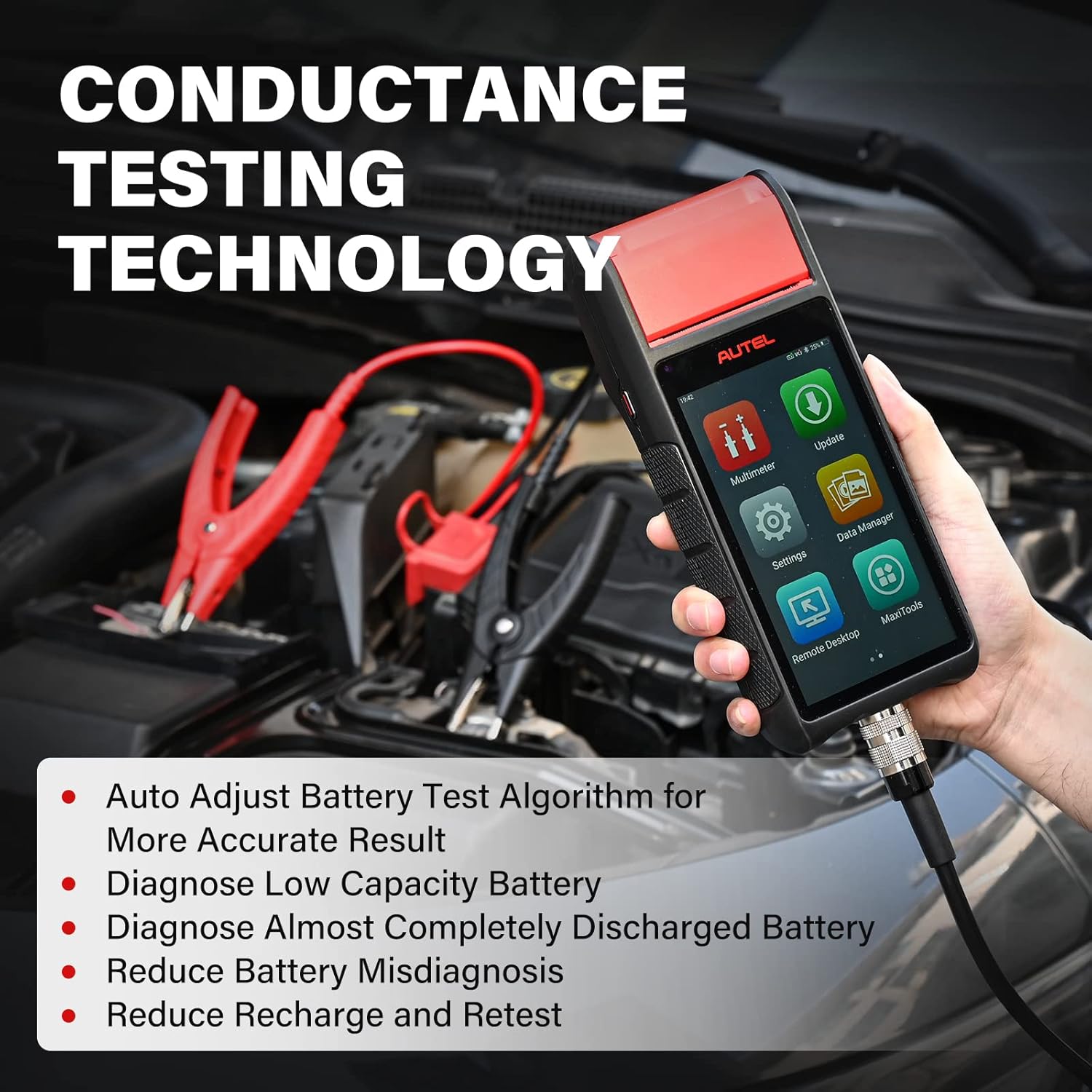 Battery Tester 6V & 12V with All System Diagnostic Scan Tool OBD2 Scanner D6238