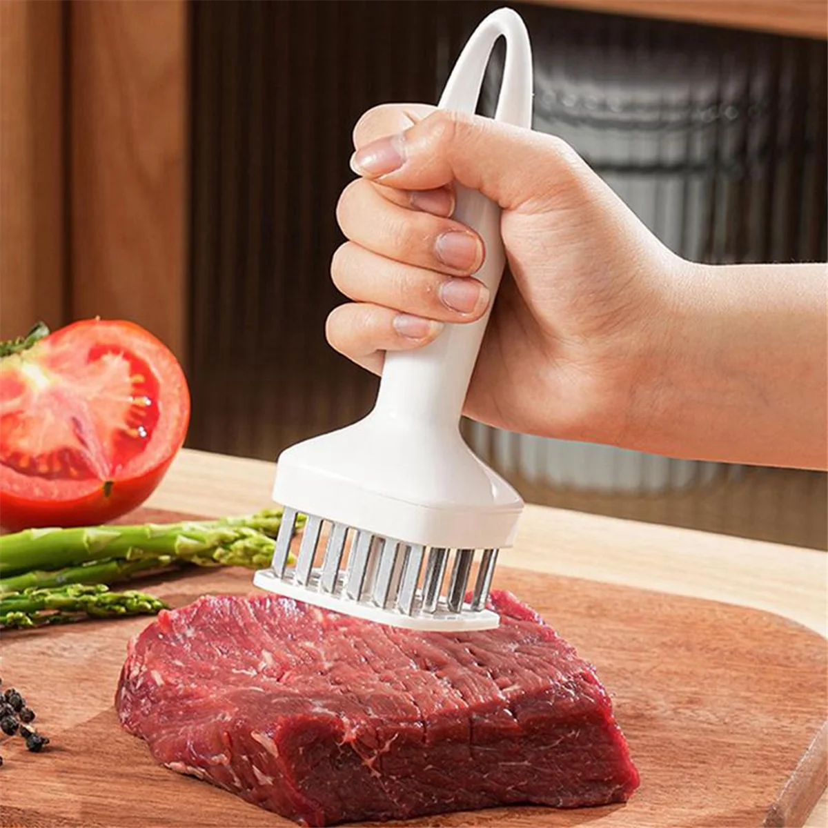 Meat Tenderizer Needle, Stainless Steel Prongs, Food Grade Z7005