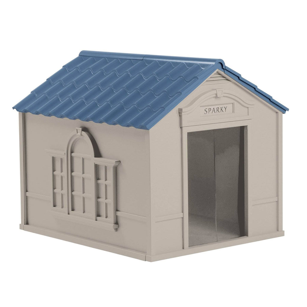 Large Weatherproof Resin Dog House (2 Pack) L4176