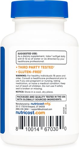 Zeaxanthin with Lutein 20mg, 120 Softgels N36972