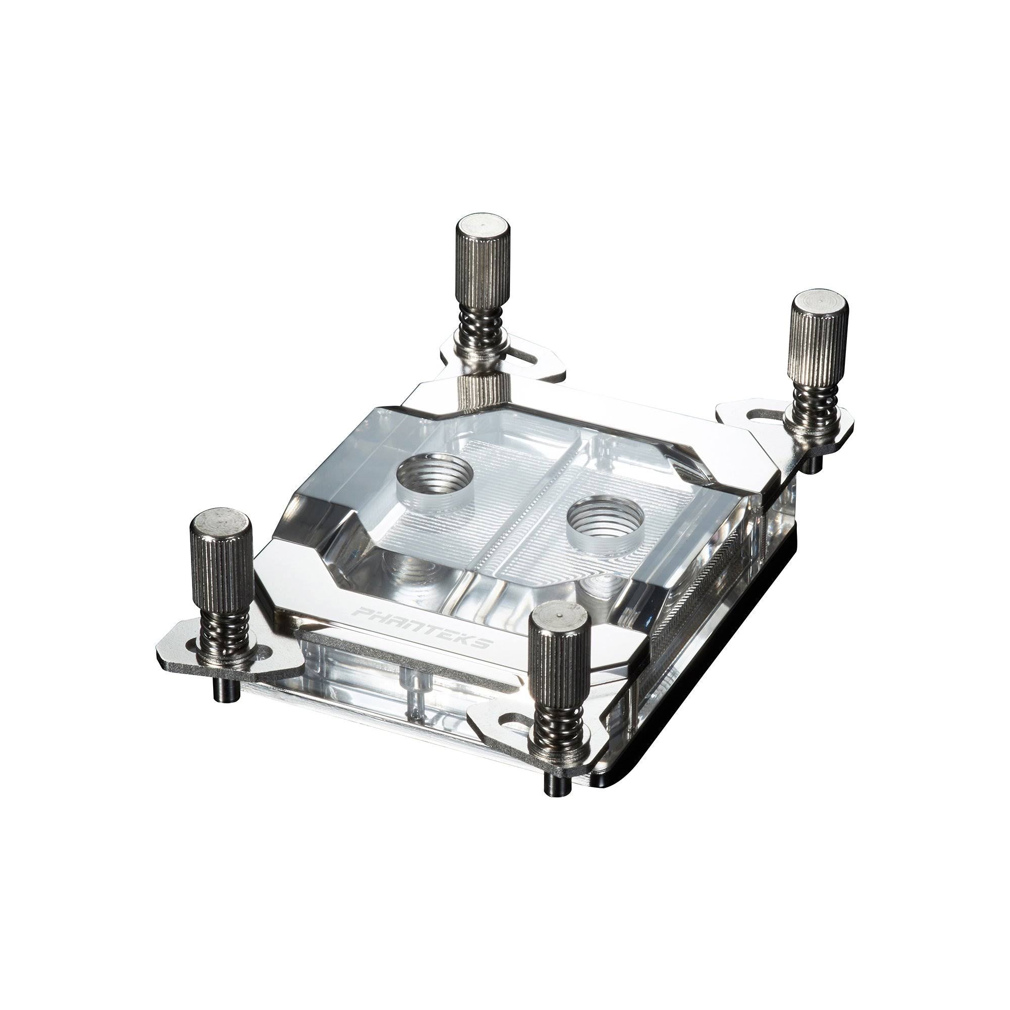 Phanteks Glacier C399A TR4 CPU Water Block Acrylic Cover RGB LED - Chrome