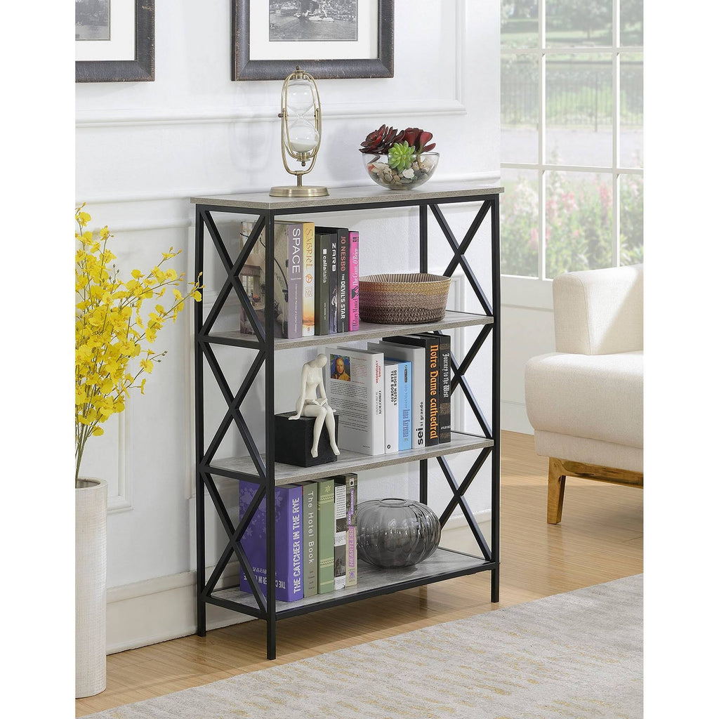 4 Tier Bookcase Faux Birch P731