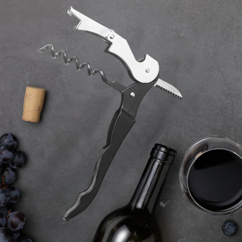 Waiter Key Bottle Opener with Foil Cutter and Jar Opener R32213