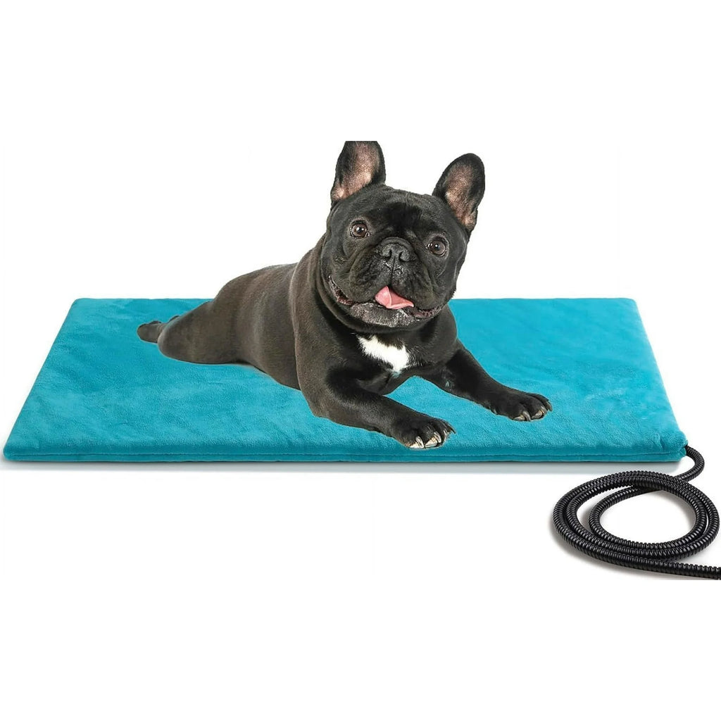 Outdoor Pet Heating Pad for Dogs and Cats, Waterproof Heated Cat Bed with Thermostat J199818