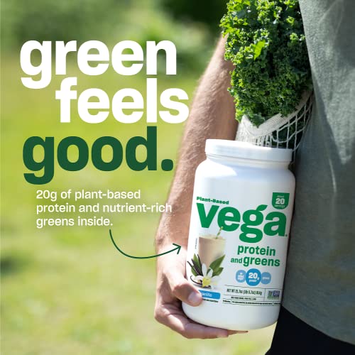 Chocolate Plant Protein Powder with Greens, 20g, Vegan, 1lb F3796