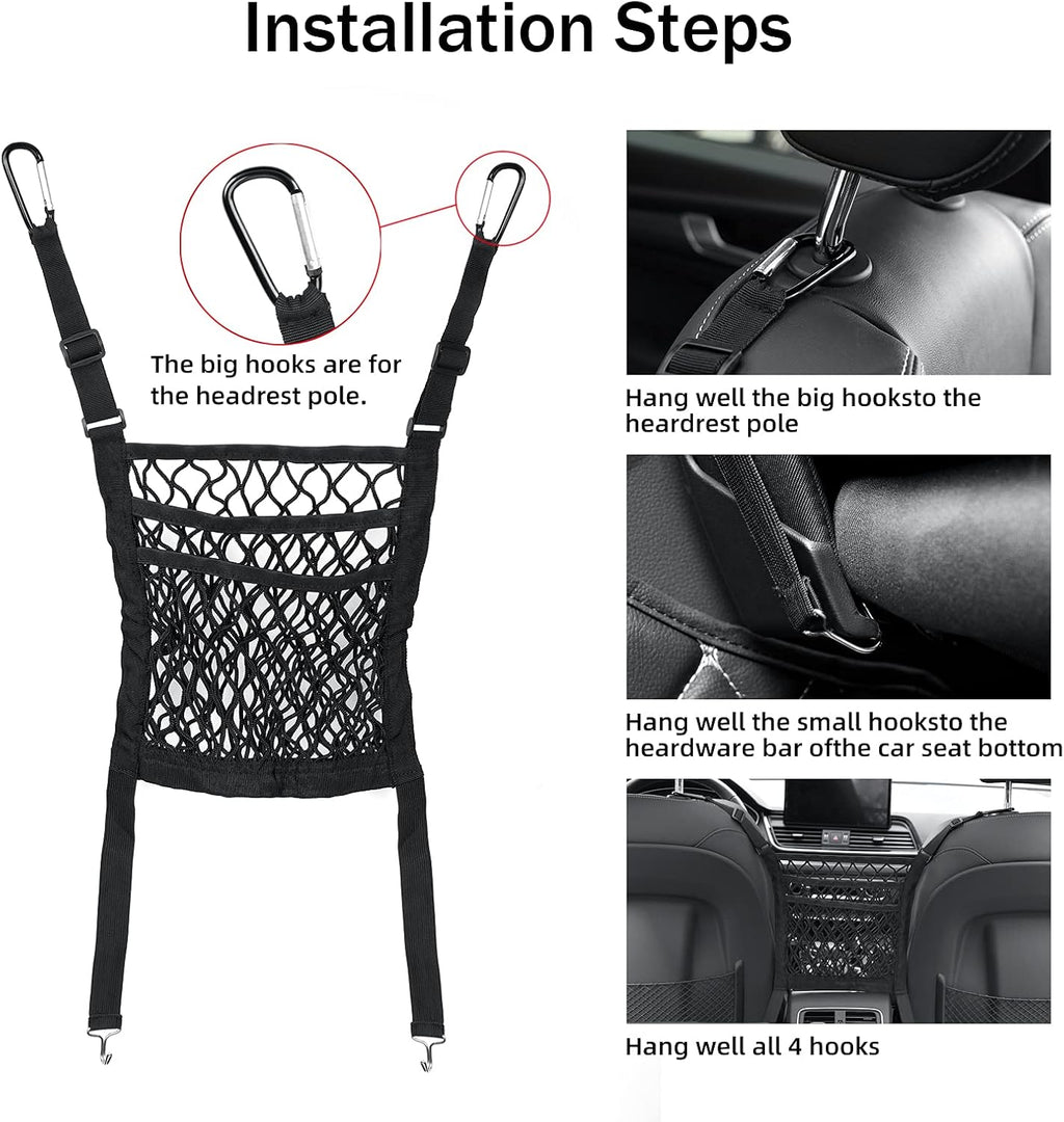 Car Rear Cargo Net for SUV Trunk Organizer F130
