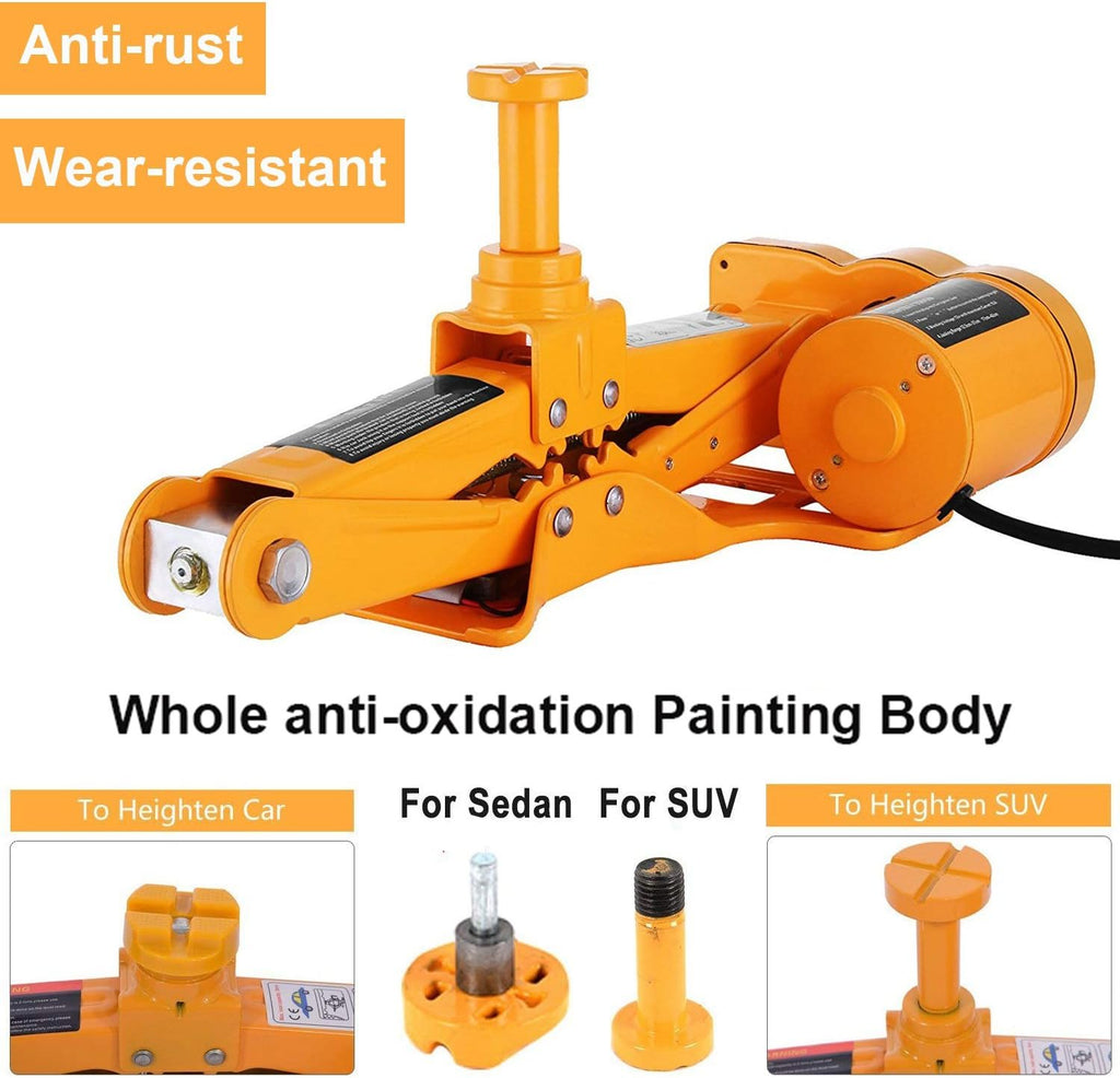 Electric Car Floor Jack 3 Ton 12V Scissor Lift for Sedans SUV with Remote Y242435