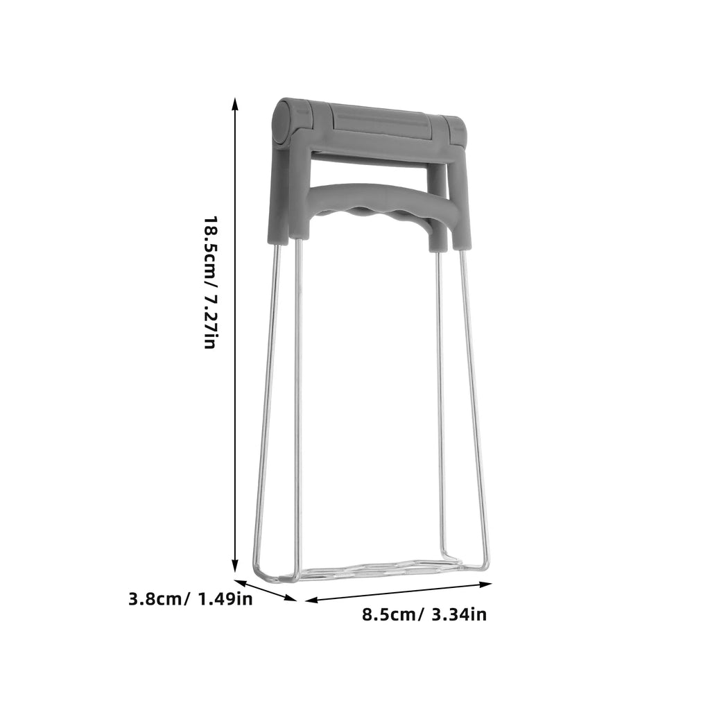 Kitchen Retriever Tongs Stainless Steel Grey T5078