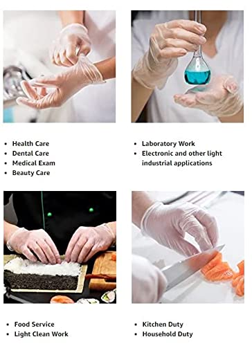 Clear Vinyl Exam Gloves, Latex-Free, Extra-Large, 1000-Pack T36664