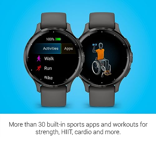 Smart Watch with 1.2-Inch AMOLED Touchscreen and Silicone Band Q453726