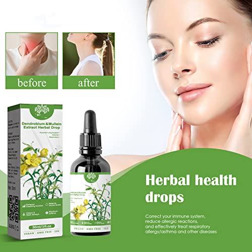 Dendrobium & Mullein Extract Herbal Drops for Lung Care (2pcs) K169