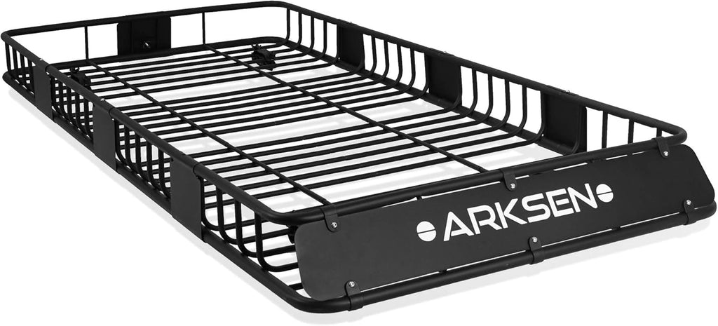 84 Inch Roof Rack Cargo Basket with Soft-Shell Waterproof Roof Bag for SUV, Trucks, Cars K802371