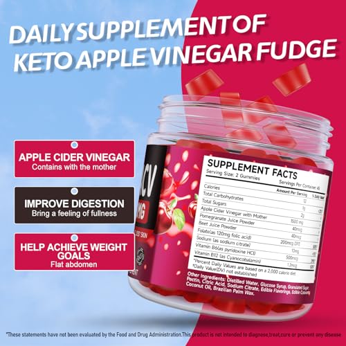 Keto ACV Gummies with Pomegranate & Beetroot, 2 Pack J1485