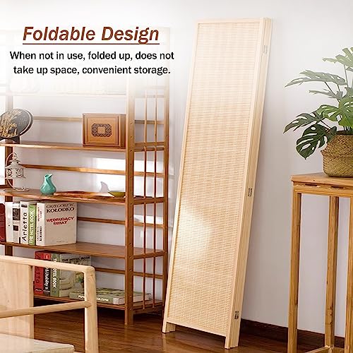 Room Divider 4 Panel Folding Screen Freestanding Partition Q769396