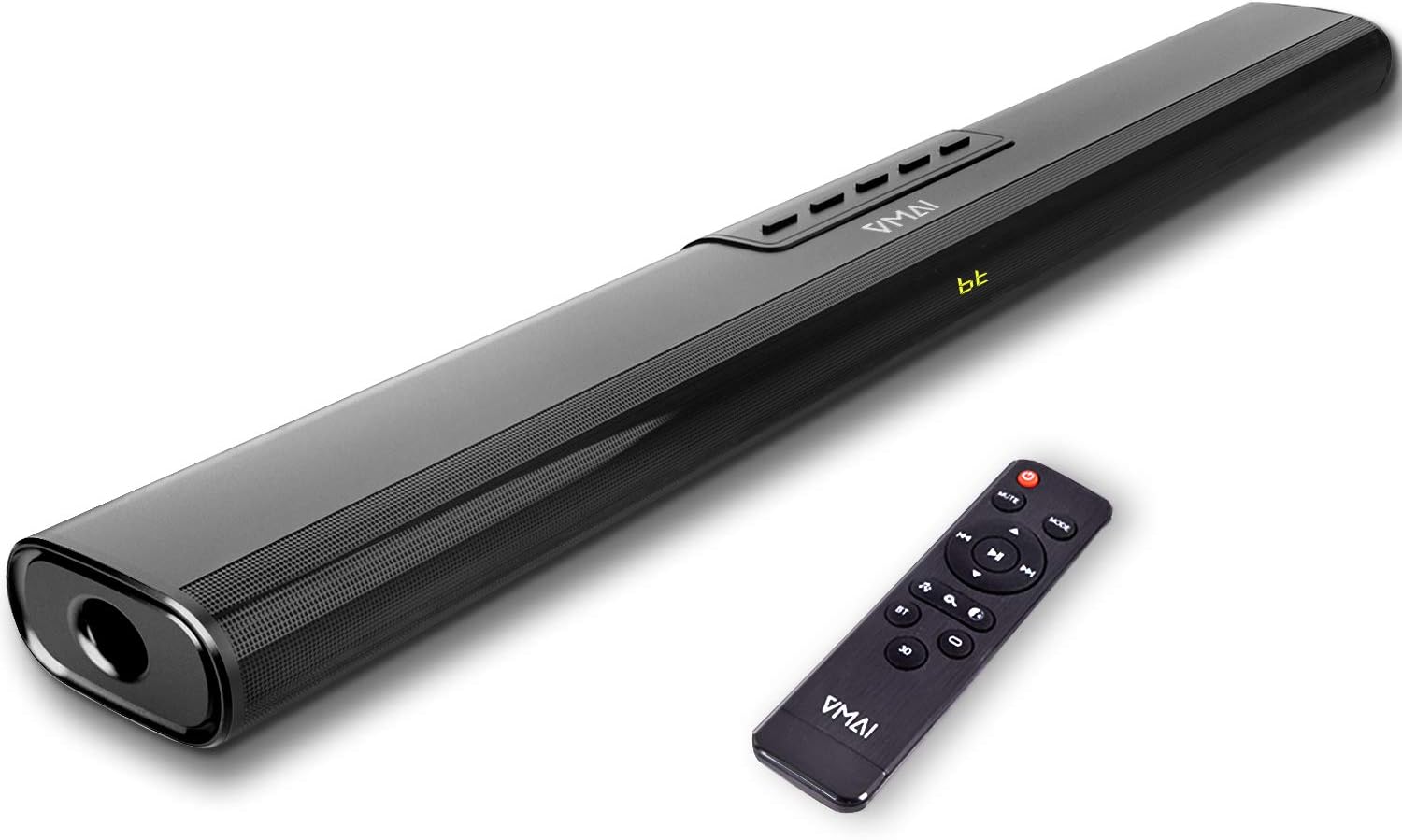 Sound Bar, Sound Bar for TV, Soundbar with Built-in Subwoofer, Wired & Wireless Bluetooth 5.0 Speaker for TV, HDMI/Optical/Aux/USB, Wall Mountable, Surround Sound System for TV & Home Theater 2021 NEW