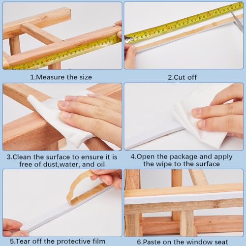 10m Foam Insulation Tape Self Adhesive Black Soundproofing Weather Stripping Seal Strip for Doors Windows L179