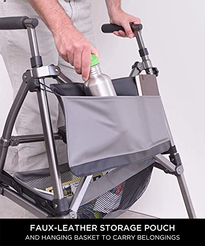 Junior Lightweight Folding Rolling Walker with Swivel Wheels O3021