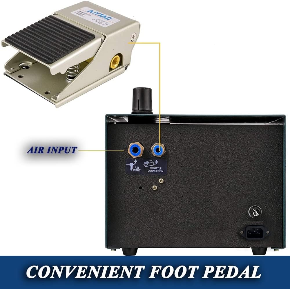 Jewelry Pneumatic Engraving Machine 1400 RPM Adjustable Speed Handpiece E8092