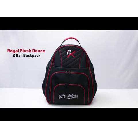 2 Ball Backpack Black/Red W2600
