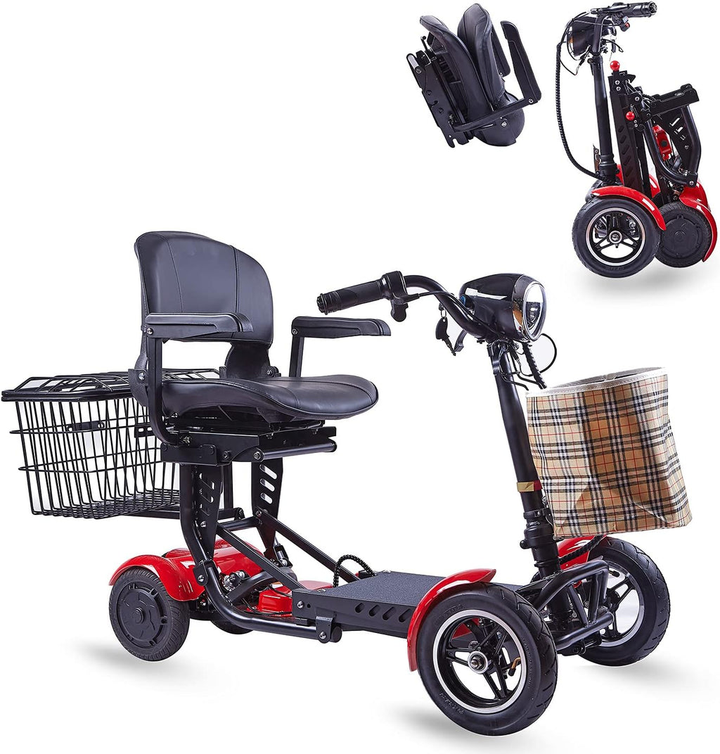 Foldable 4 Wheel Mobility Scooter for Seniors with Long Range Battery Z607344