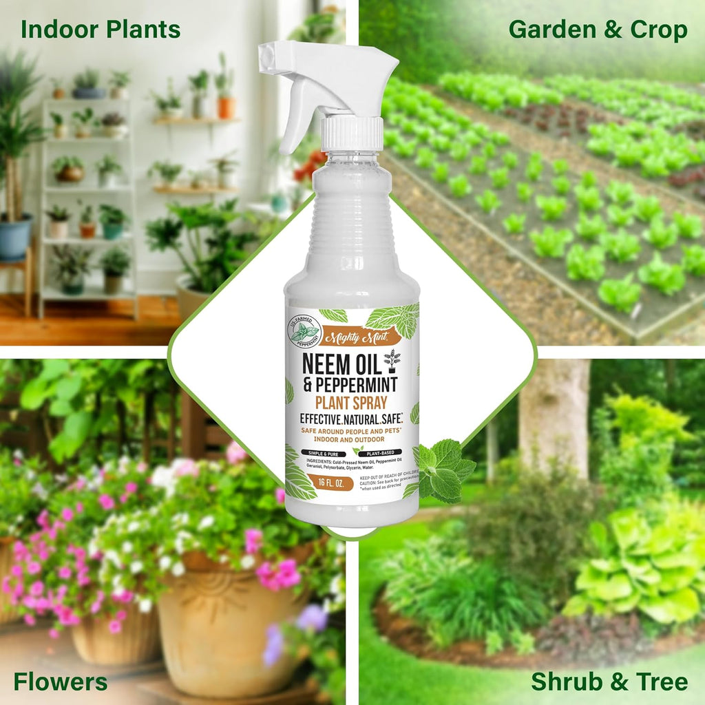 Neem Oil & Peppermint Plant Spray, 16oz X845
