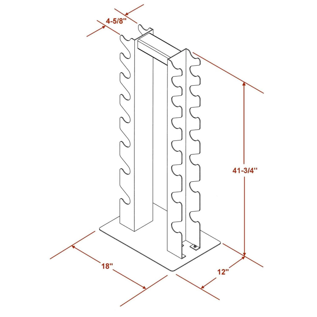 Vertical Dumbbell Rack for 8 Pairs C14446