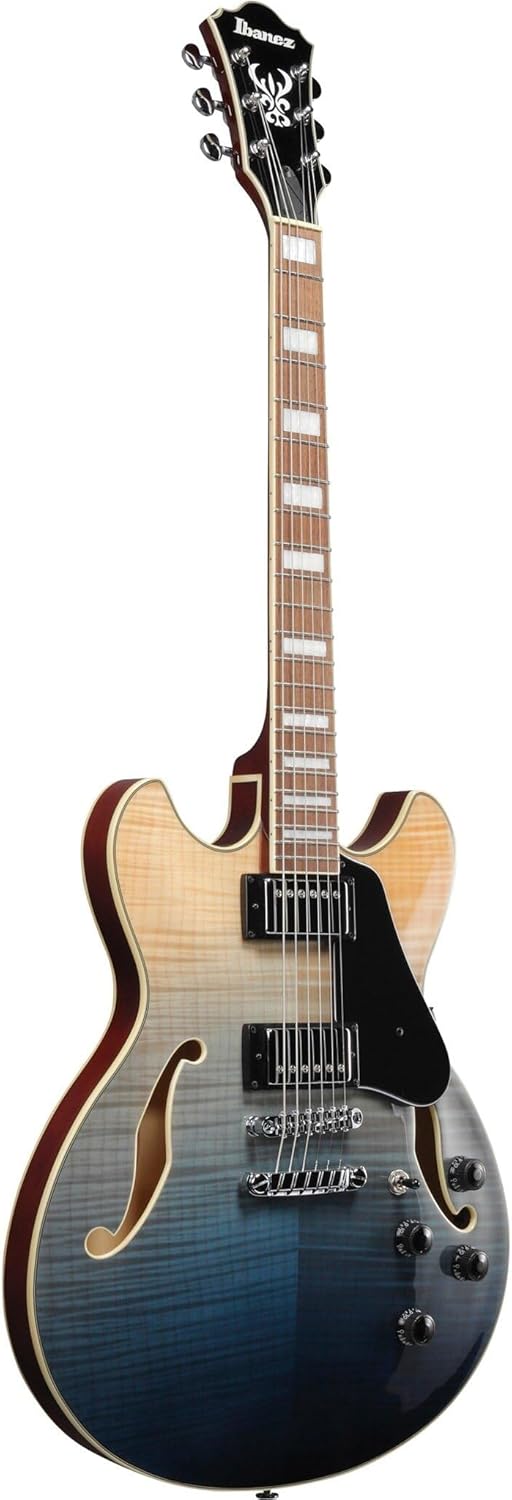 Semi-Hollow Electric Guitar - Transparent Indigo Fade W584850