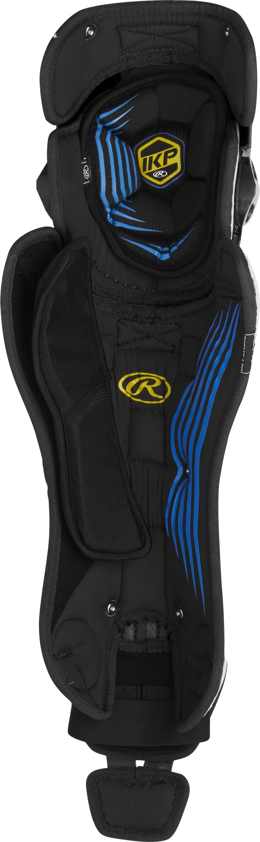 Baseball Catcher's Leg Guards, Black/White Z123