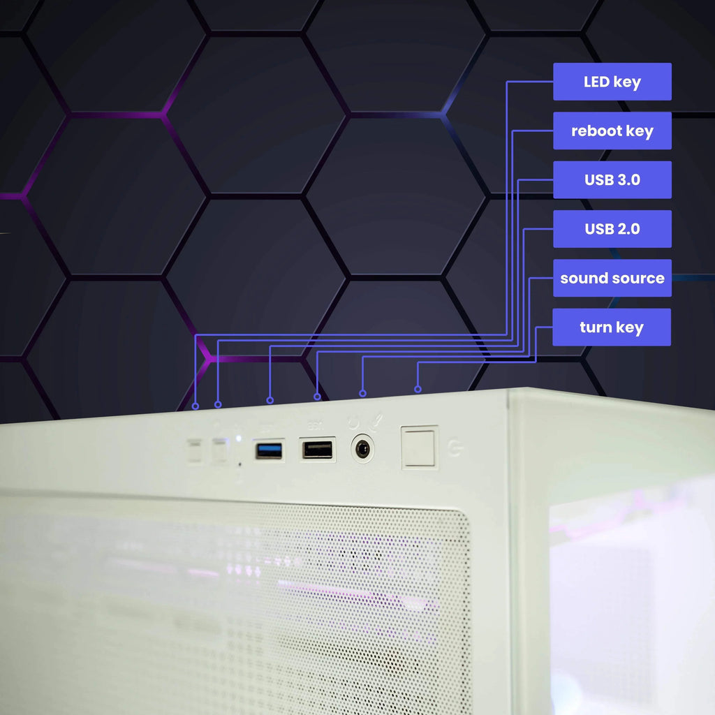 Gaming PC with AMD Ryzen 7 and RTX 5060 Ti 16GB E2091