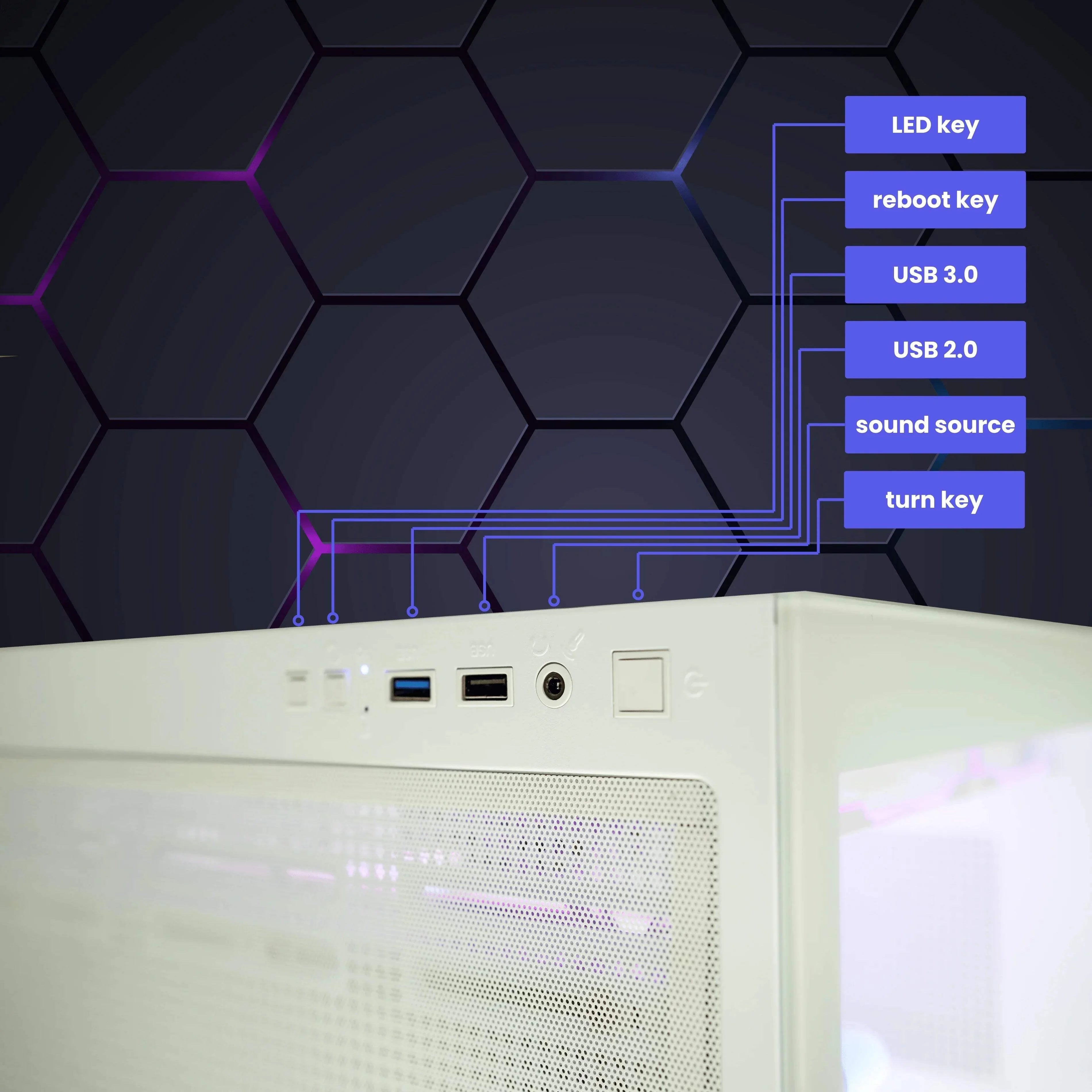 Gaming PC with AMD Ryzen 7 and RTX 4070 M6521