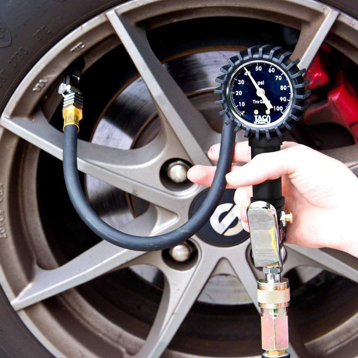 Tire Inflator with Pressure Gauge J739