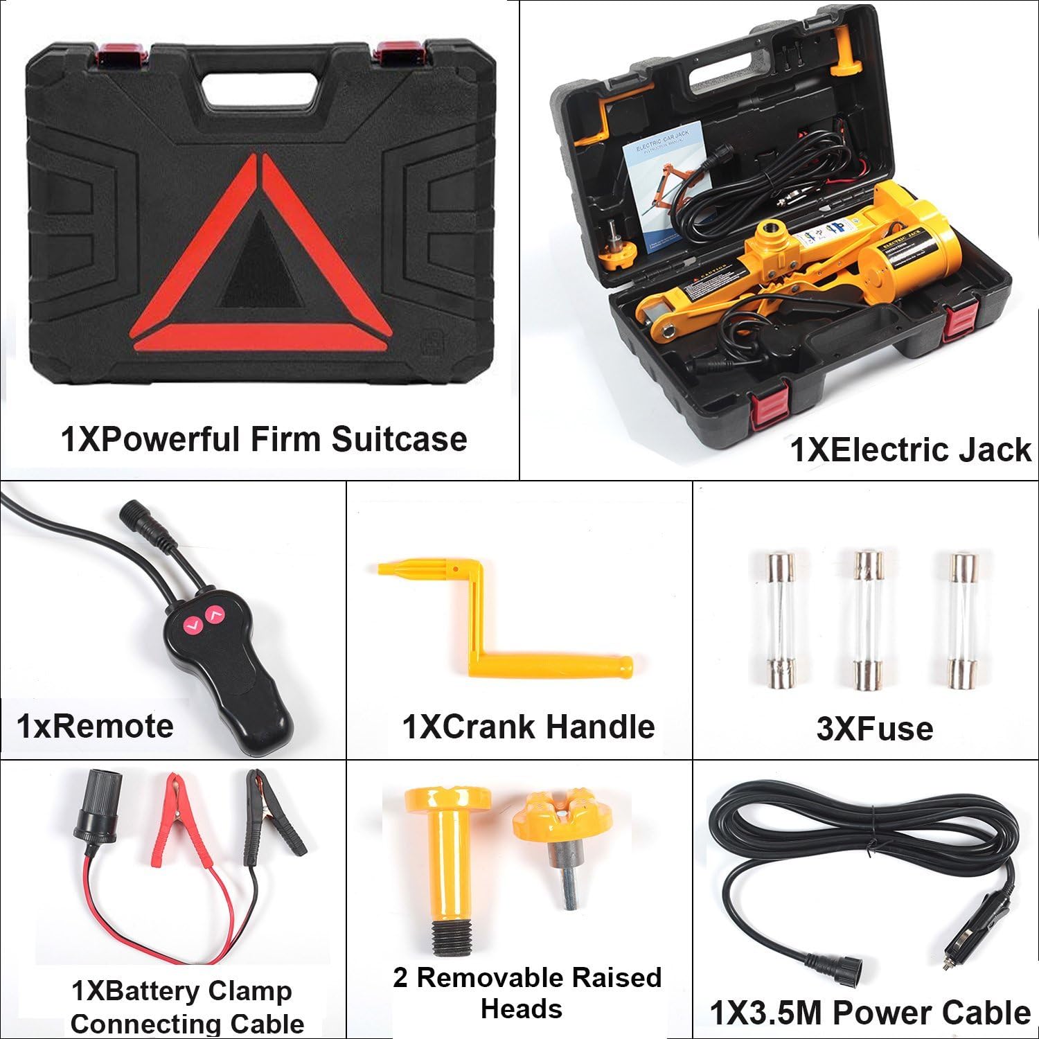 Electric Car Floor Jack 3 Ton 12V Scissor Lift for Sedans SUV with Remote Y242435